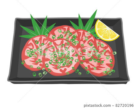 烤肉 Negitan 鹽的插圖 82720196