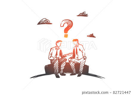 Disagreement, business, people, conflict concept. Hand drawn isolated vector. Disagreement, business, people, conflict concept. Hand drawn isolated vector. 82721447