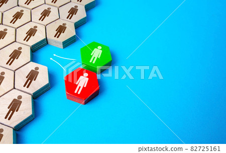 Two candidates compete for the vacant position. Hiring the best candidate on a competitive basis. System recovery. Headhunting, human resources. Recruiting staff management. Strict selection criteria 82725161