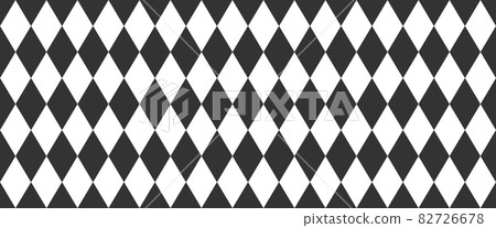 Harlequin seamless pattern. Geometric background with with black and white rhombus. Circus or masquerade ornament. Vector flat illustration Harlequin seamless pattern. Geometric background with with black and white rhombus. Circus or masquerade ornament. Vector flat illustration 82726678