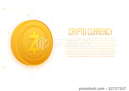 Z cash exchange. Crypto currency finance concept. Technology wallpaper. Abstract background. 3d vector. Z cash exchange. Crypto currency finance concept. Technology wallpaper. Abstract background. 3d vector. 82727107