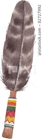 American Indian and decor watercolor 82727992