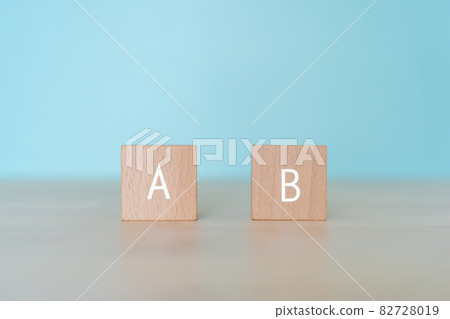 Blocks with "A" and "B" written on them 82728019