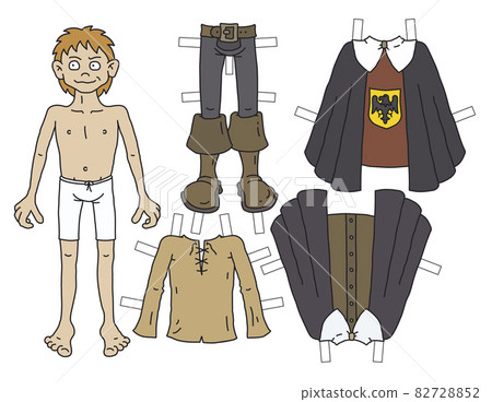 man paper doll