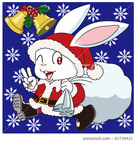 Rabbit dressed in santa - Stock Illustration [82730422] - PIXTA