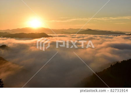 野坂川村的雲海 82731914