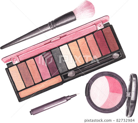 Make up watercolor 82732984