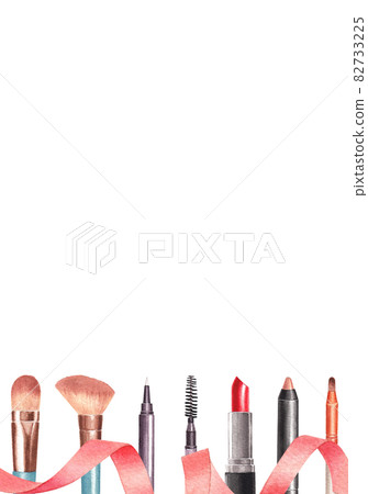 Make Up frame watercolor - Stock Illustration [82733225] - PIXTA