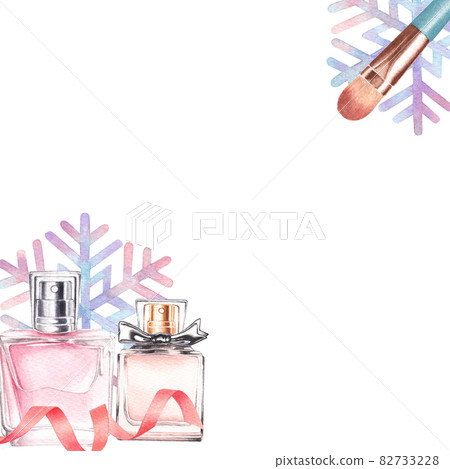 Make Up frame watercolor - Stock Illustration [82733228] - PIXTA