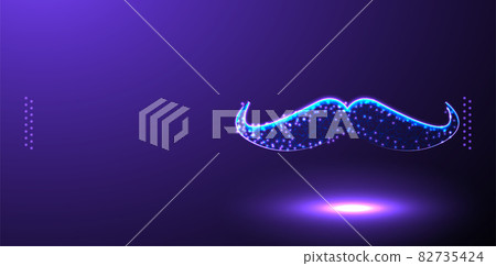 mustache polygonal low poly wireframe background vector illustration mustache polygonal low poly wireframe background vector illustration 82735424