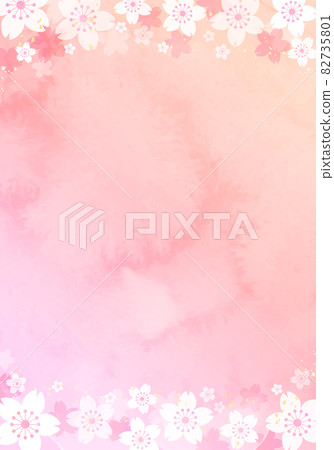 水彩櫻花春天矢量圖背景 水彩櫻花春天矢量圖背景 82735801
