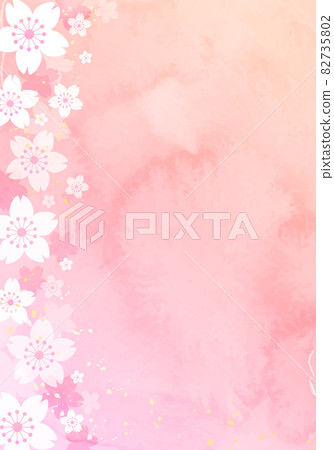 水彩櫻花春天矢量圖背景 水彩櫻花春天矢量圖背景 82735802