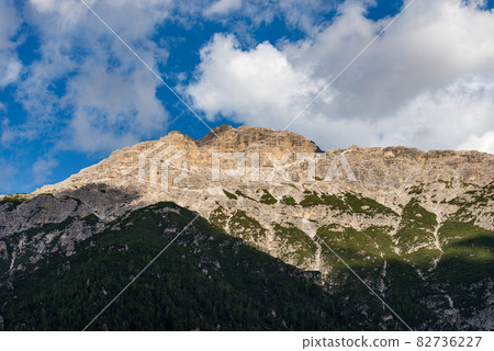 Sesto Dolomites Italian Alps - Rautkofel or Monte Rudo in Landro Valley 82736227