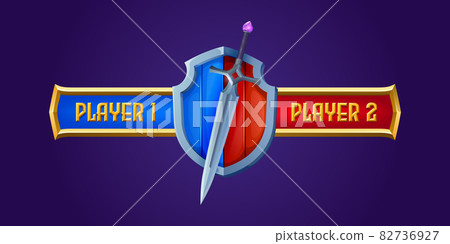 Battle scoreboard for rpg game, fight interface Battle scoreboard for rpg game, fight interface 82736927