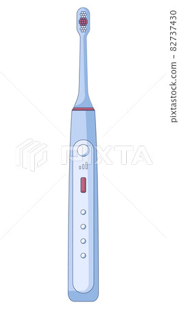 Electric toothbrush dental icon, mouth hygiene... - Stock Illustration ...