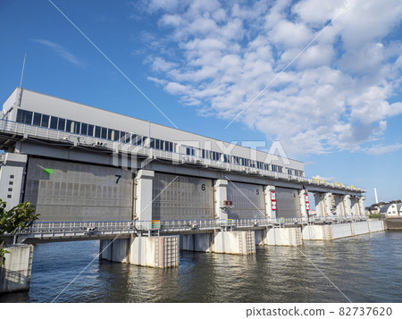 東京都江戶川區新中川今井水門 東京都江戶川區新中川今井水門 82737620