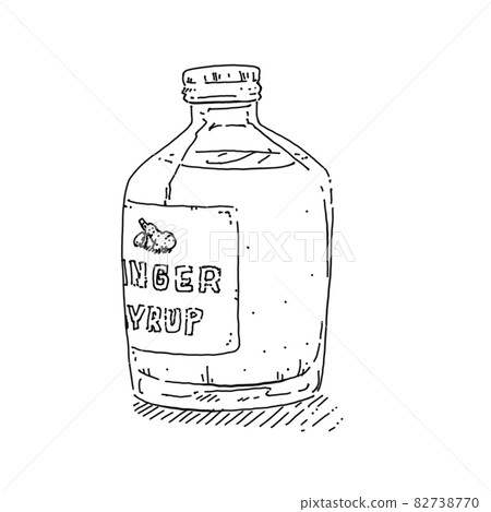 薑糖漿筆劃剪圖 薑糖漿筆劃剪圖 82738770