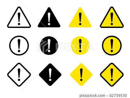 注意標記圖標集 82739530