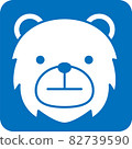 Bear pictogram Bear pictogram 82739590