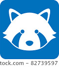 Red panda pictogram Red panda pictogram 82739597