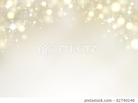 聖誕燈飾金色的簡單風景 82740246