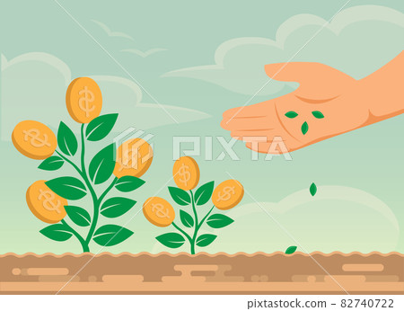 money tree, concept illustration of business growth and investment 82740722