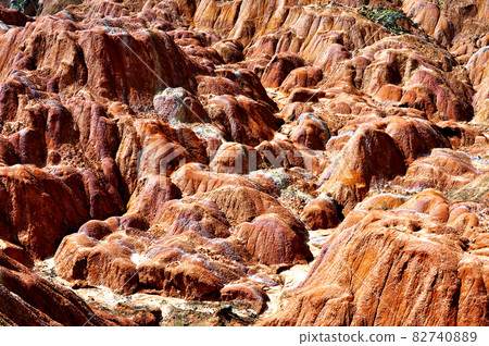  中國，甘肅省和張家的塘沽地貌 82740889
