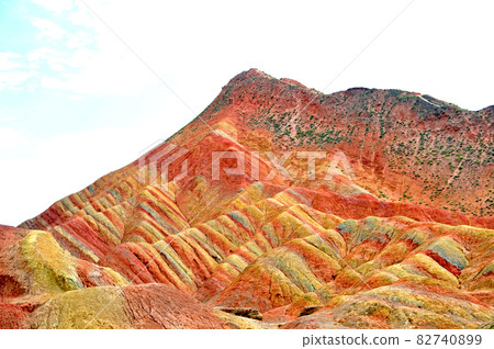 Tangguing landform of China, Gansu Province, and Zhangjia Tangguing landform of China, Gansu Province, and Zhangjia 82740899