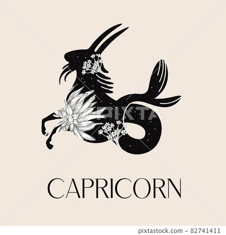 Zodiac sign Capricorn. The symbol of the astrological horoscope. 82741411