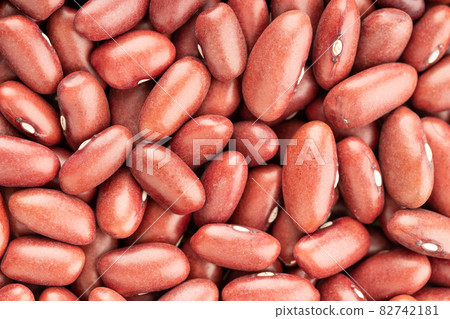Red kidney bean background texture. Full frame 82742181