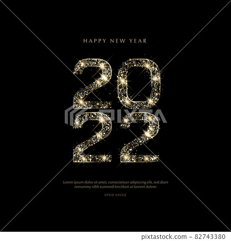 gold glitter letters - Stock Illustration [82743380] - PIXTA