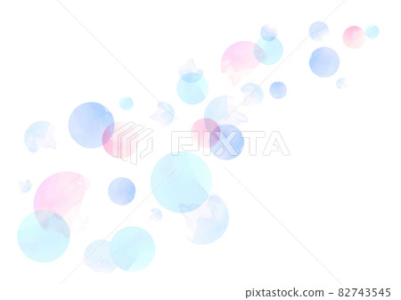 Cute watercolor background material 82743545
