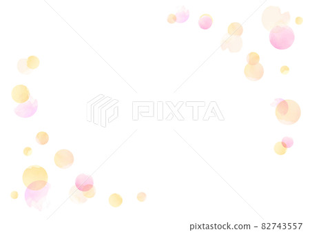 Cute watercolor frame material 82743557