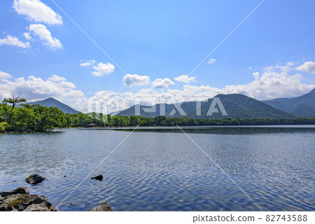 Lake Kussharo from Wakoto Peninsula Lake Kussharo from Wakoto Peninsula 82743588
