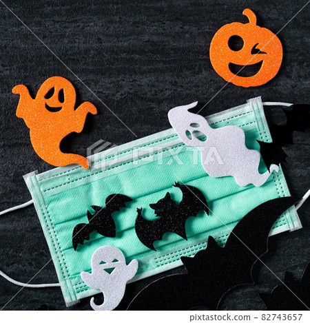 Halloween background decoration masks Halloween background ハロウィーン 82743657
