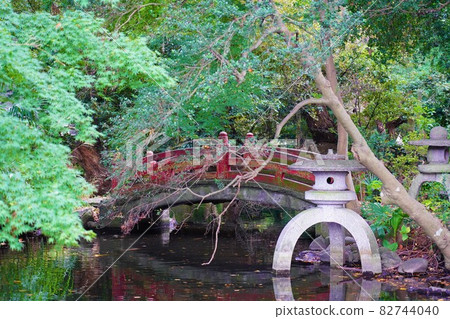 富山牧根寺寺廟花園池塘 富山牧根寺寺廟花園池塘 82744040