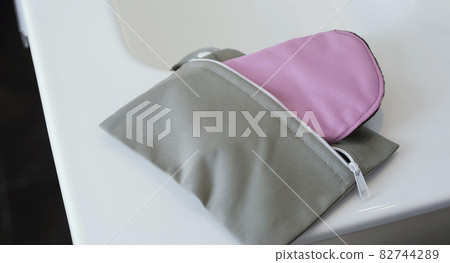cloth menstrual pad in a toilet bag cloth menstrual pad in a toilet bag 82744289