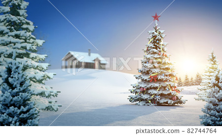computer generated background image with christmas theme. 82744764