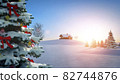computer generated background image with christmas theme 82744876