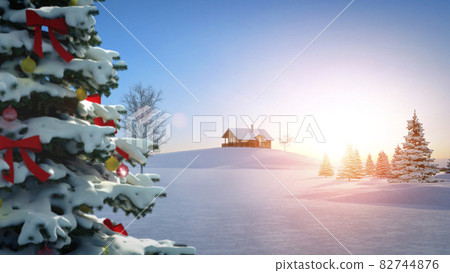 computer generated background image with christmas theme computer generated background image with christmas theme 82744876