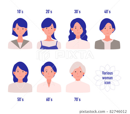 各代女性的插圖 各代女性的插圖 82746012