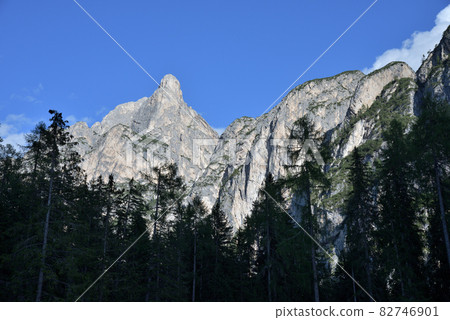 Sasso del Signore from Lake Braies Sasso del Signore from Lake Braies 82746901
