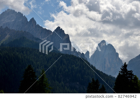 Part of the Croda Rossa and Croda dei Toni seen from Moso 82746942
