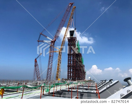 橋樑施工現場-西海線複線鐵道5段 82747014