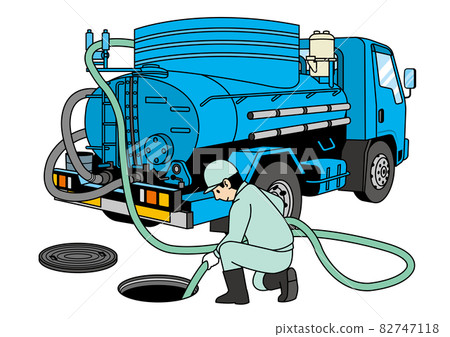 Pumping work with a vacuum car 82747118