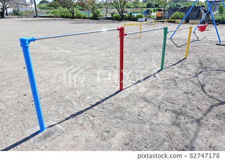 Iron bar in the park Iron bar in the park 82747178