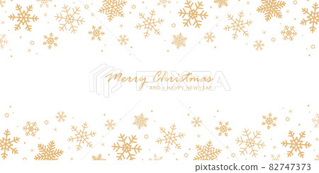 bright banner christmas card with snowflake border - Stock Illustration ...