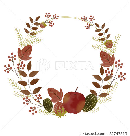 Autumn plants and wreaths Autumn plants and wreaths 82747815