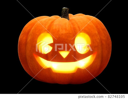 Pumpkin Halloween Jack O Lantern Illustration Real Single 82748105