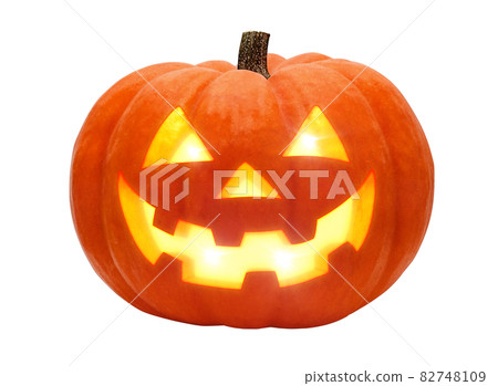 Pumpkin Halloween Jack O Lantern Illustration Real Single 82748109
